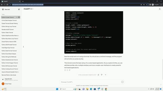 python curses module смотреть онлайн