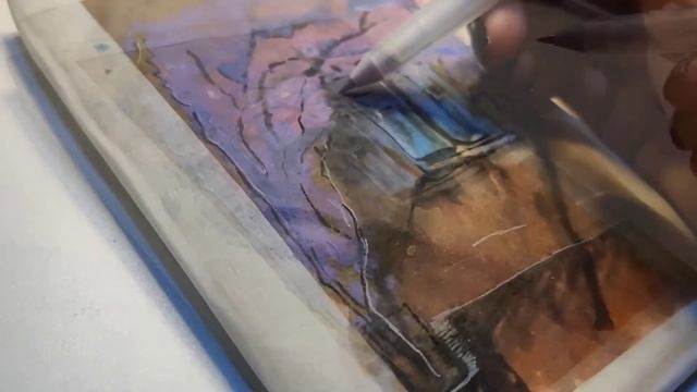 Window to my soul | watercolor painting | Cover of a diary смотреть онлайн
