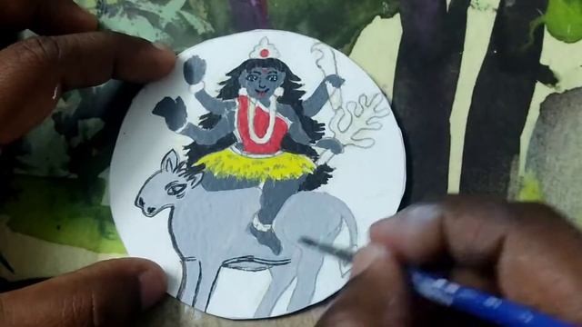 Navarathri Special drawing || Day 7 || Goddess Kaalratri Matha || MAC Trendy Creations || 2022 смотреть онлайн