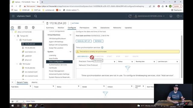 How to configure NTP in ESXi // ESXi NTP config смотреть онлайн