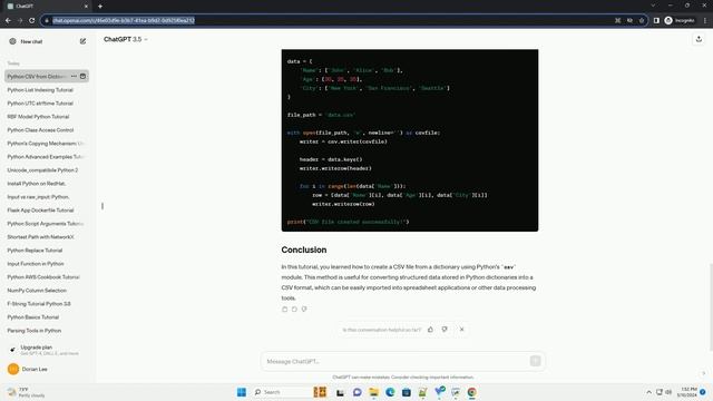 python create csv from dictionary смотреть онлайн