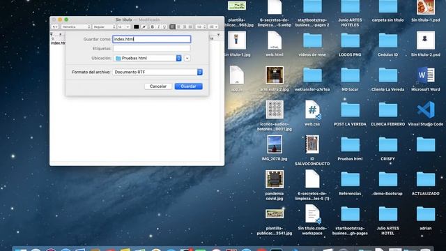 COMO HACER UN ARCHIVO *HTML EN MAC* 2020 смотреть онлайн