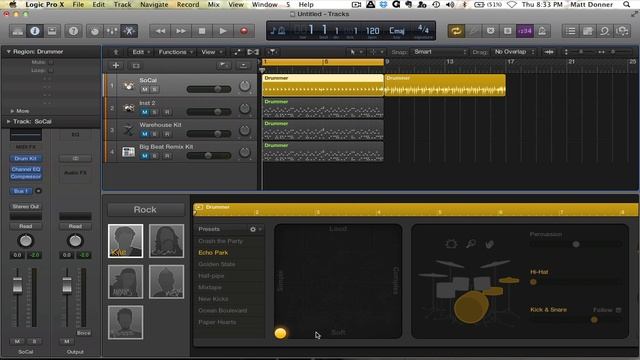 Logic Pro | How to Use Drummer to Create Drum Patterns | Matt Donner | Pyramind смотреть онлайн