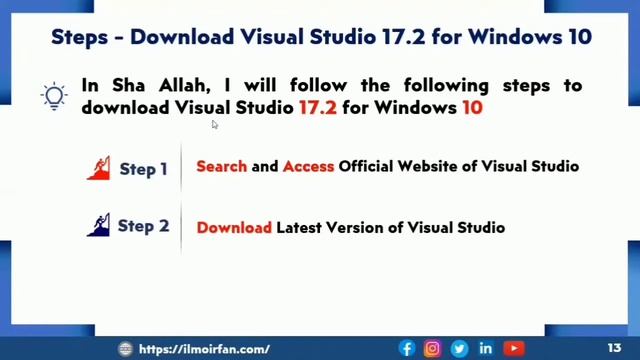 Lecture 4 | Download Visual studio for windows | English | 20-07-2022 | Ilm O Irfan Institute смотреть онлайн
