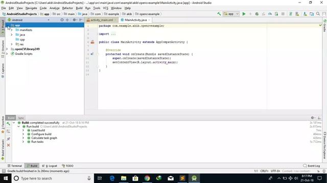 Setup OpenCV in Android Studio 3.x смотреть онлайн