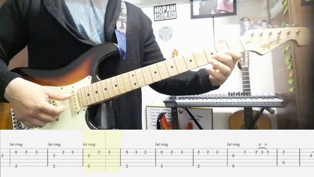 Tesla - Love Song - Intro cover with tabs смотреть онлайн