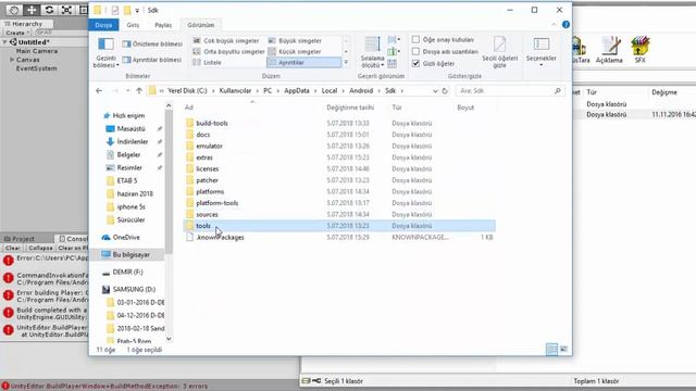 Unity Android Build SDK Sorunu ve Çözümü смотреть онлайн