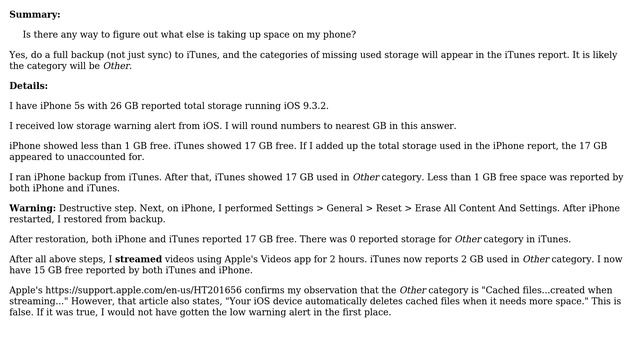 Apple: iPhone storage doesn't add up? (4 Solutions!!) смотреть онлайн