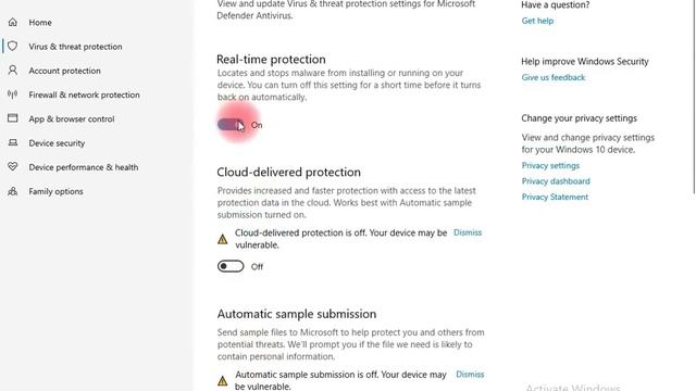 (2 STEP) Toturial How To On-Off Windows Security ‘Real Time Protection’ Easy 2 Ways On Windows 10 смотреть онлайн