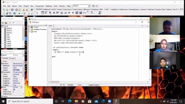 Pembuatan Aplikasi BMI Dengan Menggunakan Delphi7 смотреть онлайн