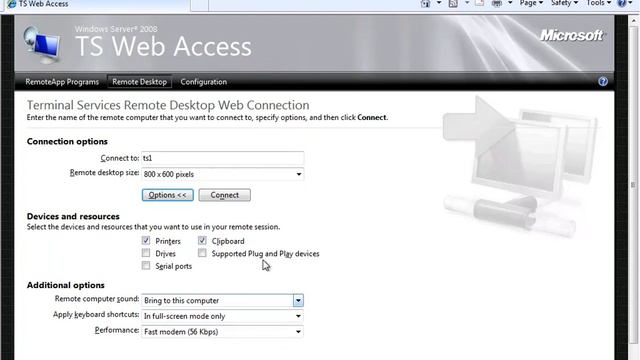 Win2008 Terminal Services RemoteApp смотреть онлайн