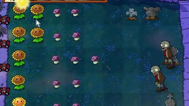 Plants vs Zombies Level 2-1 reversed смотреть онлайн