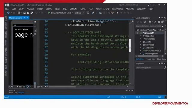 Developer Movement Phone Camp An Introduction to Windows Phone 8 Development смотреть онлайн
