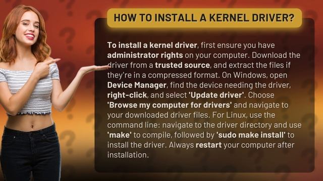 How to install a kernel driver? смотреть онлайн