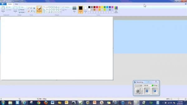 Using Windows Paint Program in Windows 7