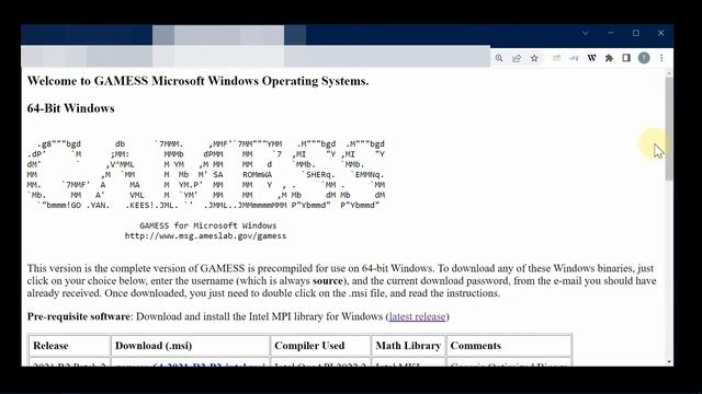 STEP 2 Getting GAMESS 64 Bit Windows Installer, May2022 смотреть онлайн