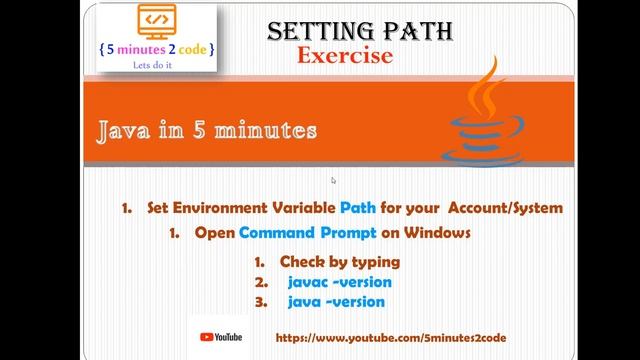 Exercise -2 : Setting Path on Windows смотреть онлайн