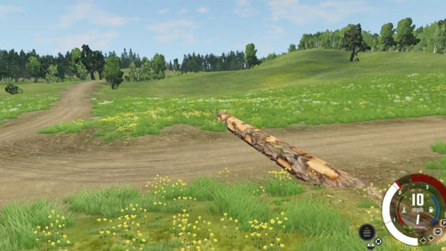 Tractor vs Fallen Tree - BeamNG.Drive смотреть онлайн