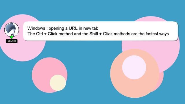 Windows : opening a URL in new tab смотреть онлайн