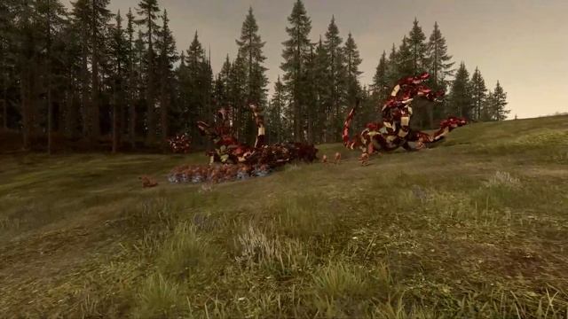 10 War Hydra VS 10 Hell Pit Abominations | Total War: Warhammer 2 смотреть онлайн