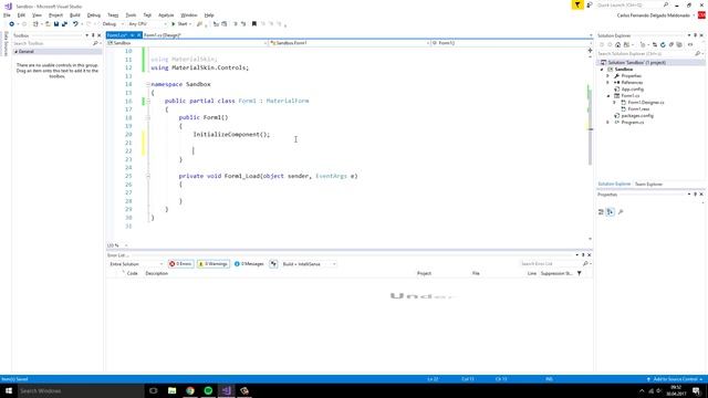 How to use Material Design Controls with C# in your WinForms application смотреть онлайн