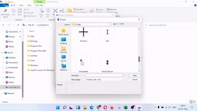 How to change mouse cursor in PC | Animated mouse pointer| Get Mac OS cursor on windows 7/10/11 смотреть онлайн