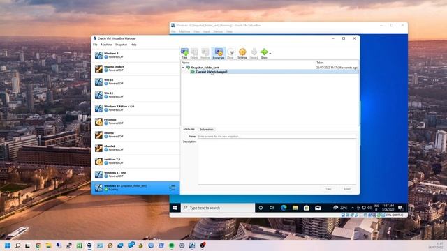 How to CREATE a SNAPSHOT in VIRTUAL BOX of a VM смотреть онлайн