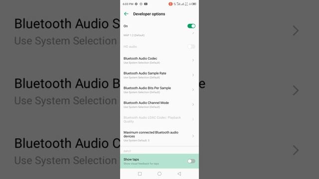 Enable Disable show taps button | white color circle 🔴 enable Disable #showtaps смотреть онлайн