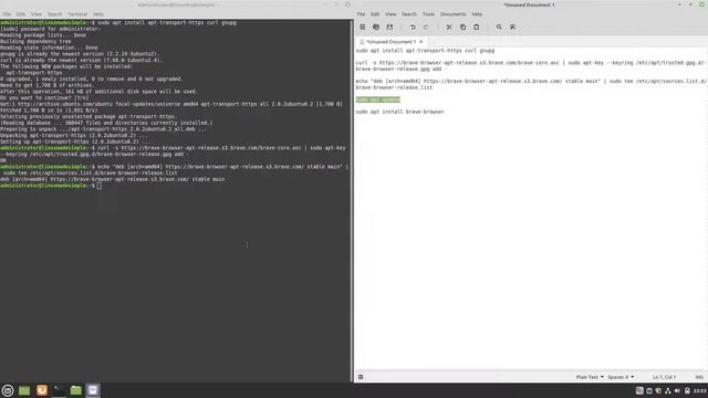 How to install the Brave Browser on Linux Mint 20.1 смотреть онлайн