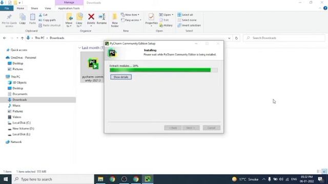 How to Install PyCharm IDE 2021.3 on Windows10 #Pycharm смотреть онлайн