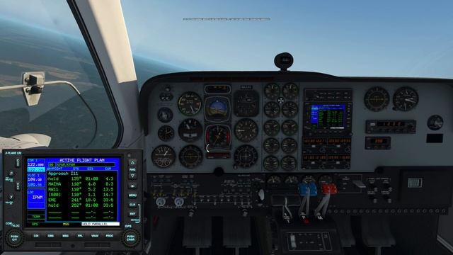 X-Plane 11 Default B58 coupled ILS tutorial смотреть онлайн