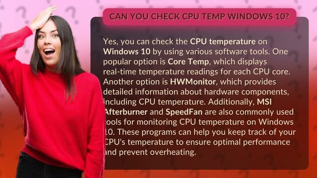 Can you check CPU temp Windows 10? смотреть онлайн