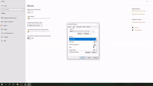 How to Change Your Mouse Cursor (Windows 10) смотреть онлайн