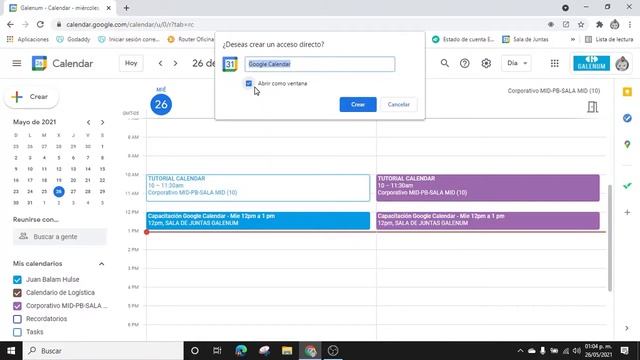📅💻 TUTORIAL CALENDAR: Crea un acceso directo de tu aplicación Google Calendar 👆 смотреть онлайн