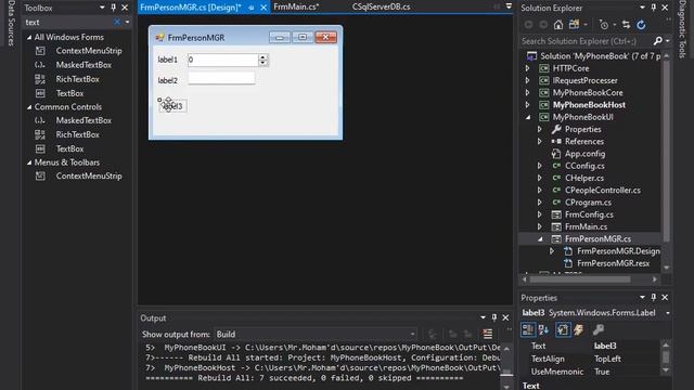 PhoneNoteBook Basic HTTP Protocol Host With Windows Form Client UI 1 82 смотреть онлайн
