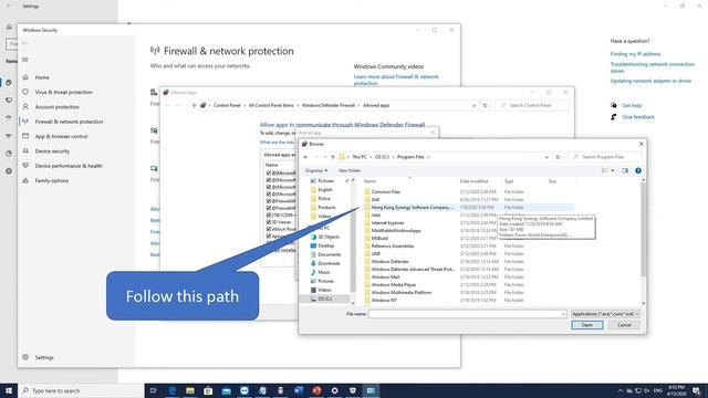 Form-World Windows Firewall’s White List Setting смотреть онлайн