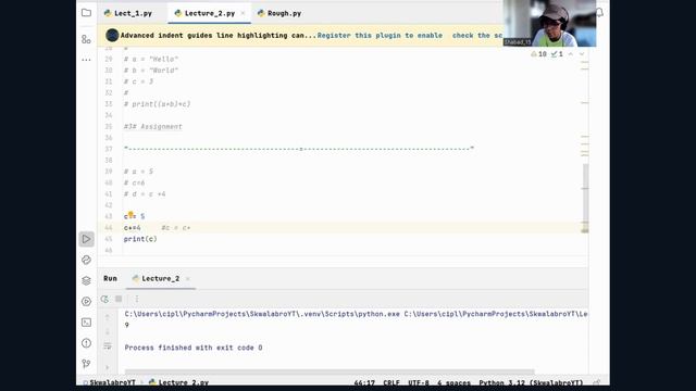 Operators in Python ।। How to Install Pycharm ।। Python Lecture ।। Skwalabro смотреть онлайн