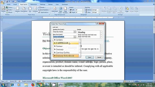 Word 2007: How to customize theme colors and fonts in word смотреть онлайн