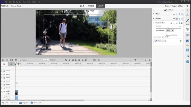 Premiere Elements - Lesson 164 - Gaussian Blur and Ghosting смотреть онлайн