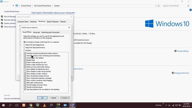 How to Disable All Animation & Visual Effects In Windows 10 PC смотреть онлайн
