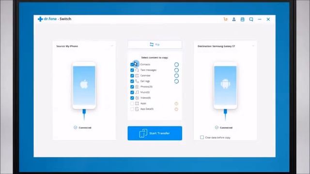 Dr Fone Switch - Data Transfer Between iOS & Android [ Phone to Phone Data Transfer ] 2019 смотреть онлайн