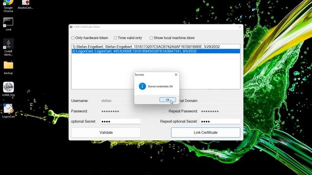 Logon with any X.509 Certificate to your Windows machine. смотреть онлайн