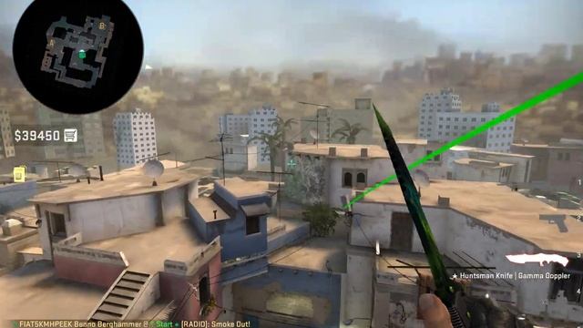 CS-GO mirage t side smoke window from spawn 64 tick смотреть онлайн
