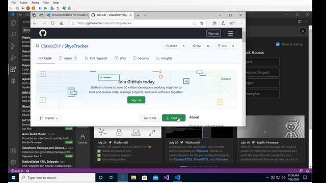 Visual Studio Code with PlatformIO for SkyeTracker project смотреть онлайн