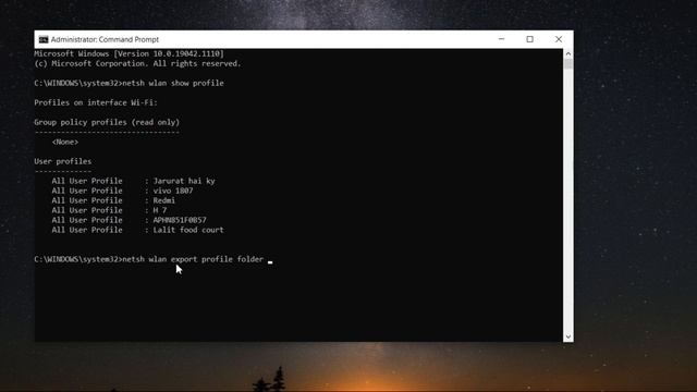 find all wifi password with using CMD /WINDOWS 10/ смотреть онлайн