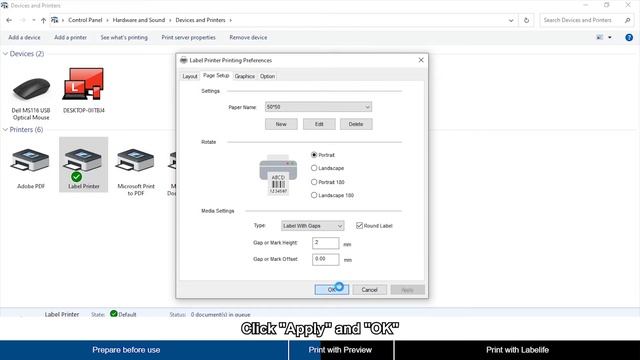 PM-246S | Print a round label on Windows смотреть онлайн