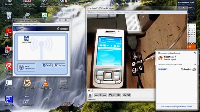 Windows 7 mobiler Internetzugang mit Nokia E65 смотреть онлайн