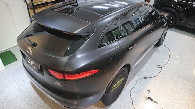 Jaguar F-Pace S AWD "3M1080 S12" SATIN BLACKN 絲綢黑【大衛汽車包膜】 смотреть онлайн