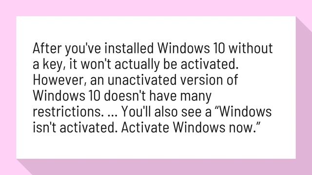 Can I use Windows 10 without activation? смотреть онлайн