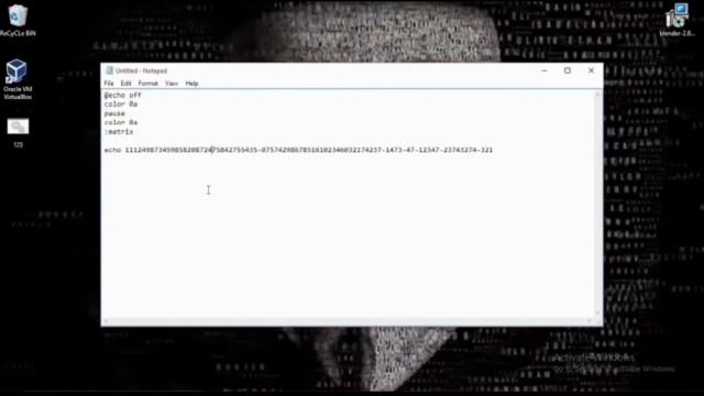 How to make an matrix on CMD in WINDOWS 10 | using notepad in windows 10 смотреть онлайн